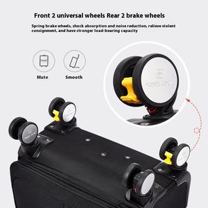 Valise à roulettes de voyage, cabine, 18 pouces, avec poignée télescopique, en tissu Oxford imperméable - Product Image 2