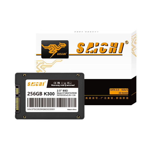SAICHI 2.5-inch Sata 3 SSD Hard Drive Suitable for Desktop Laptops Internal 256gb SSD