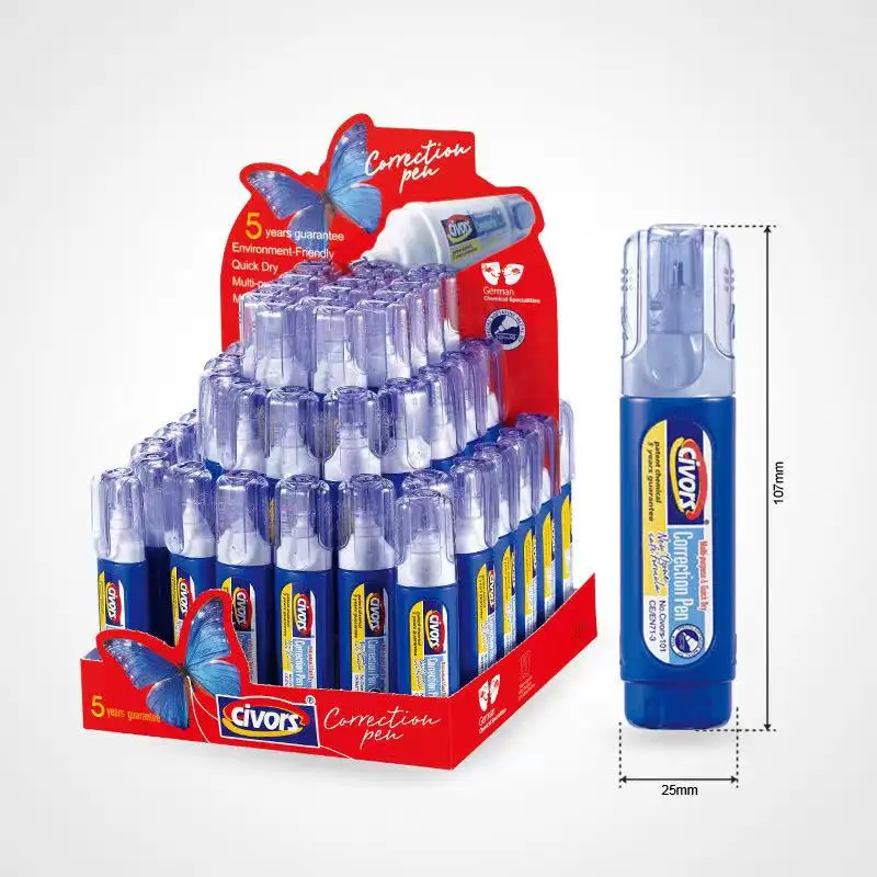 Канцелярские принадлежности для студентов маленькие и удобные для переноски, удобная ручка с коррекцией жидкости