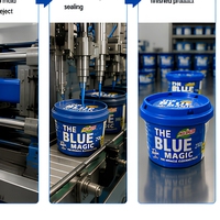 Pâte nettoyante bleue, détachant solide, nettoyant multi-surfaces végétalien pour la cuisine et la salle de bain