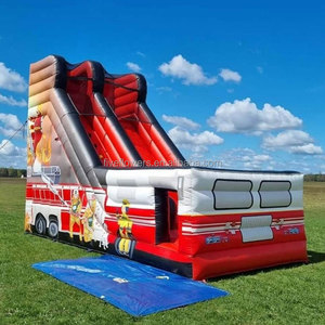 Château gonflable <span class=keywords><strong>Spiderman</strong></span> rouge et bleu avec toboggan, toboggan sec, aire de jeux gonflable, location pour fêtes, jeux d'extérieur - Product Image 3