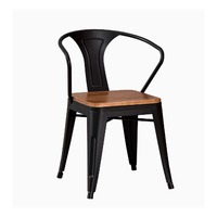 Table à manger pliable en bois massif avec chaises, pieds en métal, style industriel nordique américain simple et moderne, mobilier pour la maison