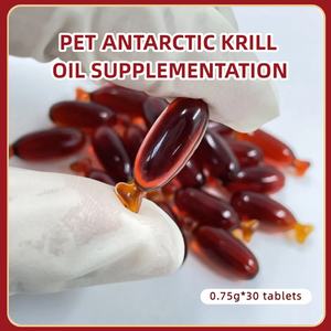 Campione gratuito OEM ODM <span class=keywords><strong>Pet</strong></span> Krill Oil Omega 3 capsule di olio di pesce cani animali gatti gel morbidi nutrizione integratori per la cura della salute degli animali domestici - Product Image 2