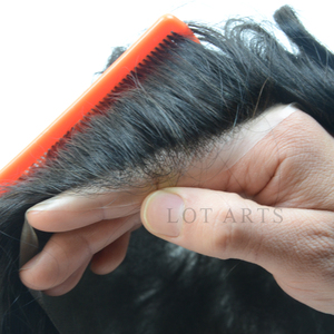 Toupee de Cabello Humano Remy Indio al por Mayor, Grado AAA, Liso, 18 Pulgadas de Largo, Piel Súper Delgada (0.02-0.04 de Grosor), Económico para Hombres - Product Image 1