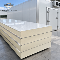 Panneau sandwich en PU durable pour l'isolation rigide extérieure et les panneaux muraux intérieurs préfabriqués, planche d'étanchéité