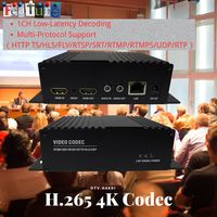 Codificador/Decodificador de Video a IP OTV-H4KD1 de Baja Latencia para Transmisión 4K con SRT RTMP