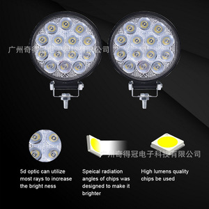ไฟทำงาน LED ขนาด 4 นิ้ว 12-80V DC สำหรับรถออฟโรด ไฟสปอตไลท์ พร้อมขายึด - Product Image 5