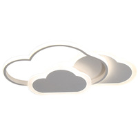 Plafonnier LED moderne certifié CE pour chambre d'enfant avec télécommande, couvercle rond en acrylique - Garantie 3 ans