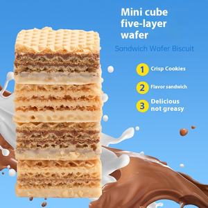 <span class=keywords><strong>Galletas</strong></span> Wafer Cremosas Rellenas 105g |   Surtido de Latte con Sabores a Avellana, Chocolate, <span class=keywords><strong>Avena</strong></span> y Vainilla para Meriendas y Pausas para Café - Product Image 3