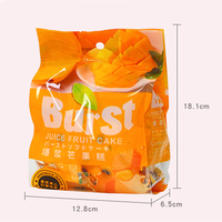 358G Met Suiker Mangosmaak Fruitcake Gummie Mango Sandwich Gummies Gelei Snoepgoed Mango Kubus Gummy