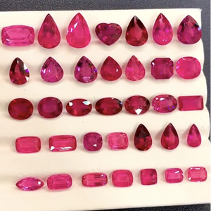 Qinglong đồ trang sức mới Pigeon máu <span class=keywords><strong>Ruby</strong></span> phòng thí nghiệm phát triển đá quý hình bầu dục hình trái tim tổng hợp đá quý với giá nhà máy - Product Image 5