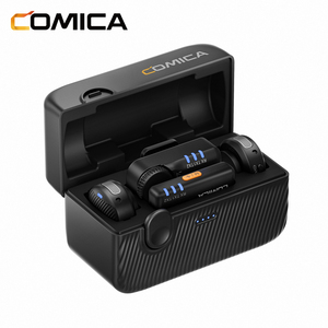 ไมโครโฟนไร้สาย COMICA Vimo Me (Combo B/W) แบบหนีบเสื้อขนาดเล็ก 2TX+2 RX พร้อมระบบตัดเสียงรบกวนอัจฉริยะ สำหรับการบันทึกวิดีโอและการสตรีม - Product Image 3