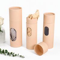 Boîte de tubes en papier de luxe pour cigarettes, écologique, cylindrique, avec impression de logo pour emballage cadeau de tabac