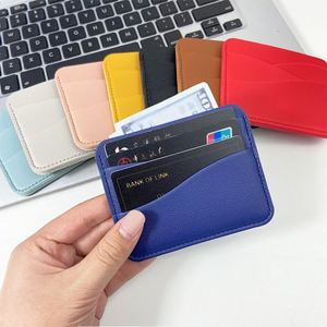 กระเป๋าใส่บัตรเครดิตหนัง PU คุณภาพสูง ปั๊มโลโก้ได้ ช่องใส่บัตรหลายช่อง ดีไซน์บางเฉียบ ใส่บัตรประชาชน บัตรต่างๆ ได้ - Product Image 2