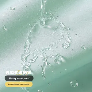 Xe Đạp Điện Pin Xe Đạp Mưa Bìa Độ Nét Cao Mưa Bìa Trọng Lượng Nhẹ Mềm Thời Trang Dài Đi Bộ Đường Dài Áo Mưa - Product Image 4