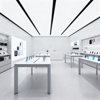 Comptoir d'exposition en bois pour magasin de téléphonie mobile, vitrines, présentoirs pour smartphones, idées de design