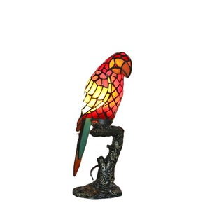 Tiffany American Retro Iron Wall Light Parrot Colored Glass E26 Base LED Light Outdoor Garden Home Corridor Decoración - Product Image 1