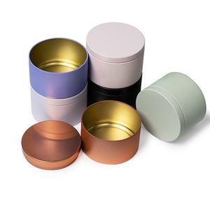 Fabrika stok <span class=keywords><strong>Metal</strong></span> ambalaj 6 oz 4oz mat siyah toptan beyaz teneke mum 8 oz konteyner mum teneke - Product Image 3