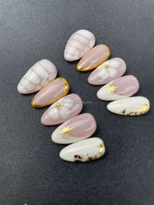 Yüksek kalite el yapımı tırnak fabrika degrade karışık renk küçük badem şekil fabrika toptan destek özelleştirme - Product Image 3