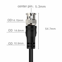 Cable Coaxial BNC para Interiores, para Antenas, Radios RF, Módems, Antena, Spectrum