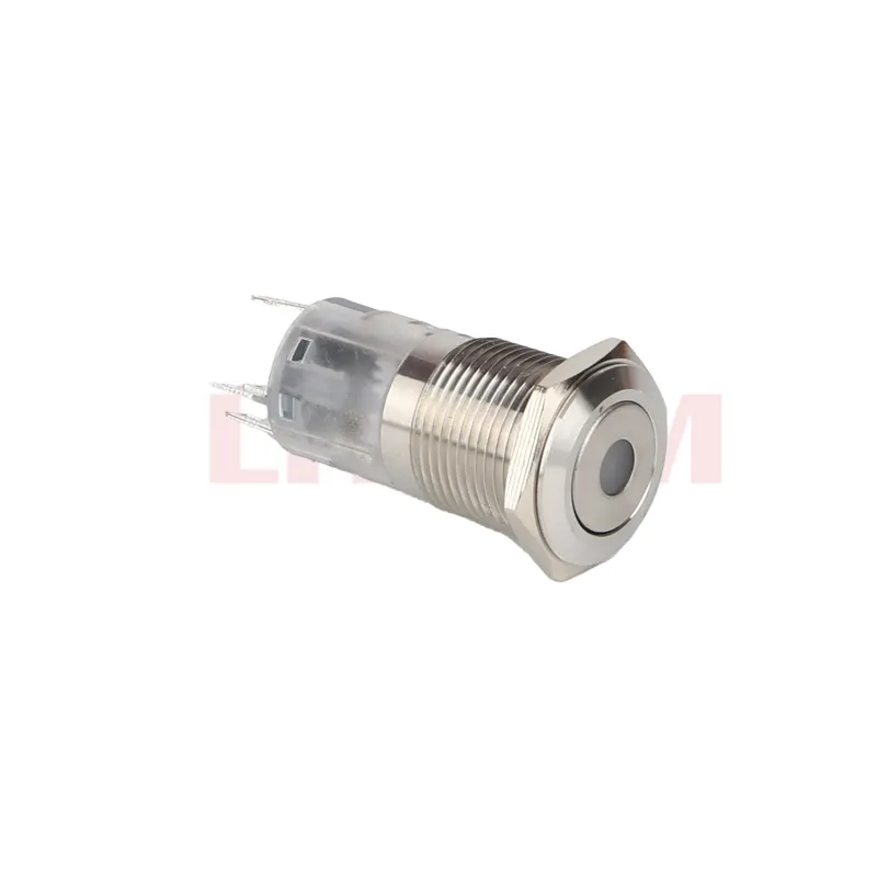 16mm 8mm 10mm 12mm 19mm 22mm 25mm D interruptor de botón pulsador de un solo punto momentáneo Ed impermeable interruptores de empuje de enganche momentáneo