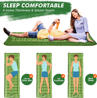 E-RIKE Tapis de camping gonflable imperméable de haute qualité en TPU avec pompe intégrée, ultraléger, pour la randonnée et les activités de plein air