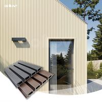 COMOVY Compuesto de madera Revestimiento de paredes exteriores Valla compuesta decorativa Pvc Wpc Paneles de pared al aire libre