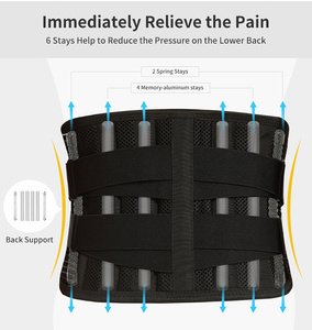 Meilleures ventes <span class=keywords><strong>Ceinture</strong></span> médicale personnalisée respirante <span class=keywords><strong>pour</strong></span> hommes 6 séjours <span class=keywords><strong>Ceinture</strong></span> <span class=keywords><strong>Lombaire</strong></span> de soutien <span class=keywords><strong>lombaire</strong></span> <span class=keywords><strong>pour</strong></span> le soulagement des douleurs dorsales - Product Image 4