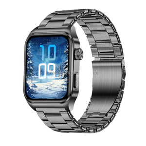 Smartwatch E100 Grigio con Chiamate Bluetooth, ECG, PPG, Monitoraggio <span class=keywords><strong>Pressione</strong></span> Sanguigna <span class=keywords><strong>e</strong></span> Frequenza Cardiaca, Dispositivo Indossabile per Ossigeno nel Sangue - Product Image 1