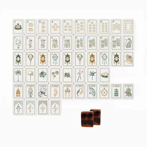 Tuiles de Mahjong en Acrylique Élégantes avec Logo Personnalisé pour le Jeu et le Divertissement en Casino, Coffrets Cadeaux Portables de <span class=keywords><strong>Boutique</strong></span> - Product Image 6