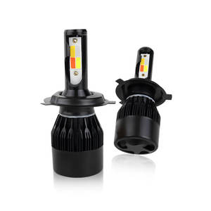 ไฟหน้ารถยนต์แบบแฟลช 4 สี ชิป COB H4 H1 H7 H8 H9 H11 36W 7200LM ไฟ LED สำหรับรถยนต์ทุกประเภท - Product Image 2