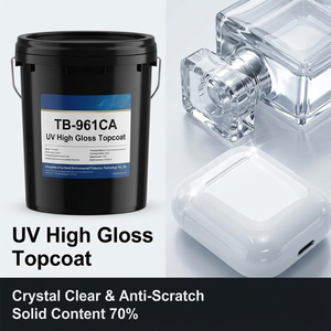 Pintura Plástica UV Líquida Transparente, Laca UV de Alto Contenido de Sólidos con Excelente Adhesión en Sustratos de PP - Product Image 5