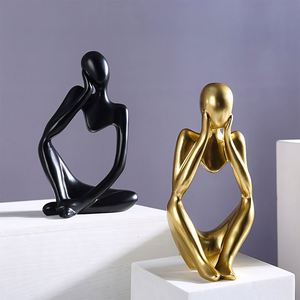 Nordic Office <b>Desk</b> Accessories Thinker Figure Statue Luxury Living Room Decoration Home Decor Art Desktop - Product Image 4