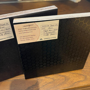 Hysen đen 4x8 feet phim phải đối mặt với ván ép <span class=keywords><strong>hexaboard</strong></span> ván ép chống trượt phim plywoods cho thị trường Châu Âu - Product Image 2