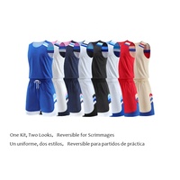Maillot de basket réversible personnalisé pour homme – Uniforme en mesh tendance avec impression par sublimation – Haut de sport de basketball