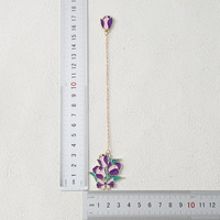 Nuevo Marcador de Libros Creativo Hecho a Mano con Colgante de Flor, Clip Metálico Colorido para Páginas, Material de Papelería para Lectura y Estudio