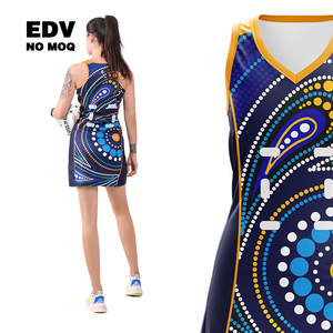 High Quality Custom Designed Breathable Polyester Netball Dress for Adults OEM Sports Wear with Adult Sizes Team Name for Tennis - Product Image 4