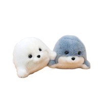 Peluche originale série Océan, best-seller, décoratif, mignon, en forme de phoque, compagnon de bureau, anti-stress, mini poupée en peluche