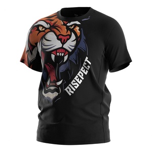 Camiseta de Boxeo Tailandés Cómoda de Fábrica, Sublimada, Estilo Vintage, para Fitness - Product Image 1