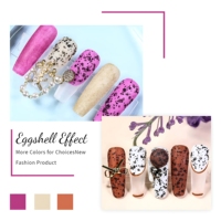 Gel Polish Effet Coquille d'Œuf Multifonctionnel de Haute Qualité, Texture Pailletée Style Japonais, Fabrication OEM ODM
