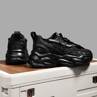 Haute qualité respirant amortissement chaussures de sport pour hommes semelle épaisse grosses baskets plate-forme douce pour l'été marche course