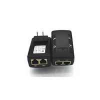 2 Port Splitter Injecteur 48v0.625a 30w 1000mbps Puissance 802.af Ethernet Poe Adaptateur