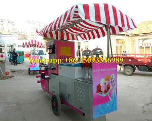 Chariot de vente de crème glacée dure très vendu en 2021 / <span class=keywords><strong>Prix</strong></span> bas pour camionnette mobile de crème glacée molle / Kiosques de gelato italien de rue - Product Image 5