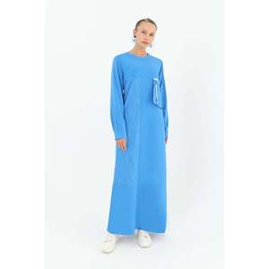 Vestido de Mujer con Detalle de Cremallera en el Bolsillo - 12516ELB - CORAL - Product Image 1