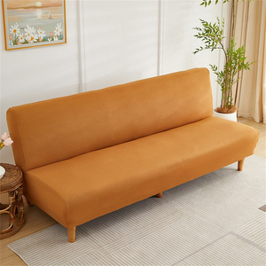 Funda de <span class=keywords><strong>sofá</strong></span> cama de LICRA de fábrica, funda de <span class=keywords><strong>sofá</strong></span> recta antipolvo elástica para sala de estar, <span class=keywords><strong>fundas</strong></span> de <span class=keywords><strong>sofá</strong></span> cama lavables sin brazos - Product Image 5