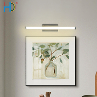 Lámpara de Pared LED Lineal de Superficie, Decoración de Iluminación para Sala de Estar con Fondo de Tira Simple