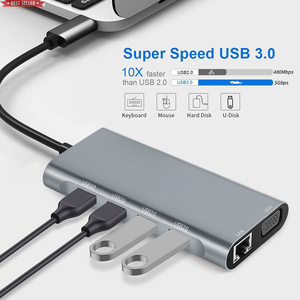 Jumon USB C ฮับ11-in-1 Docking Station พร้อม4K 60Hz และ DP 100W จัดส่งพลังงานพอร์ต USB พอร์ตข้อมูลอีเทอร์เน็ต SD การ์ดรีดเดอร์ - Product Image 3