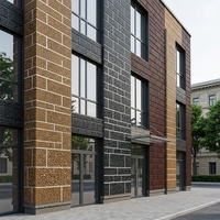 Panneaux de bardage métallique sandwich en mousse de polyuréthane de 16 mm d'épaisseur, panneaux muraux isolés en PU pour la décoration de la maison