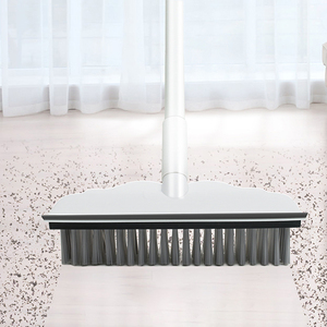 Brosse de nettoyage 2-en-1 pour toilettes et salle de bain, à poils en nylon, avec long manche, pour carrelage céramique domestique - Product Image 5