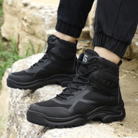 2025 chaussures de sécurité extérieures imperméables à l'eau chaudes Anti-Smash Anti-crevaison action tactique botte de travail aventure en plein air chaussures professionnelles